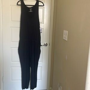 Sofia Jeans by Sofia Vergara Sleeveless Jumpsuit- Black